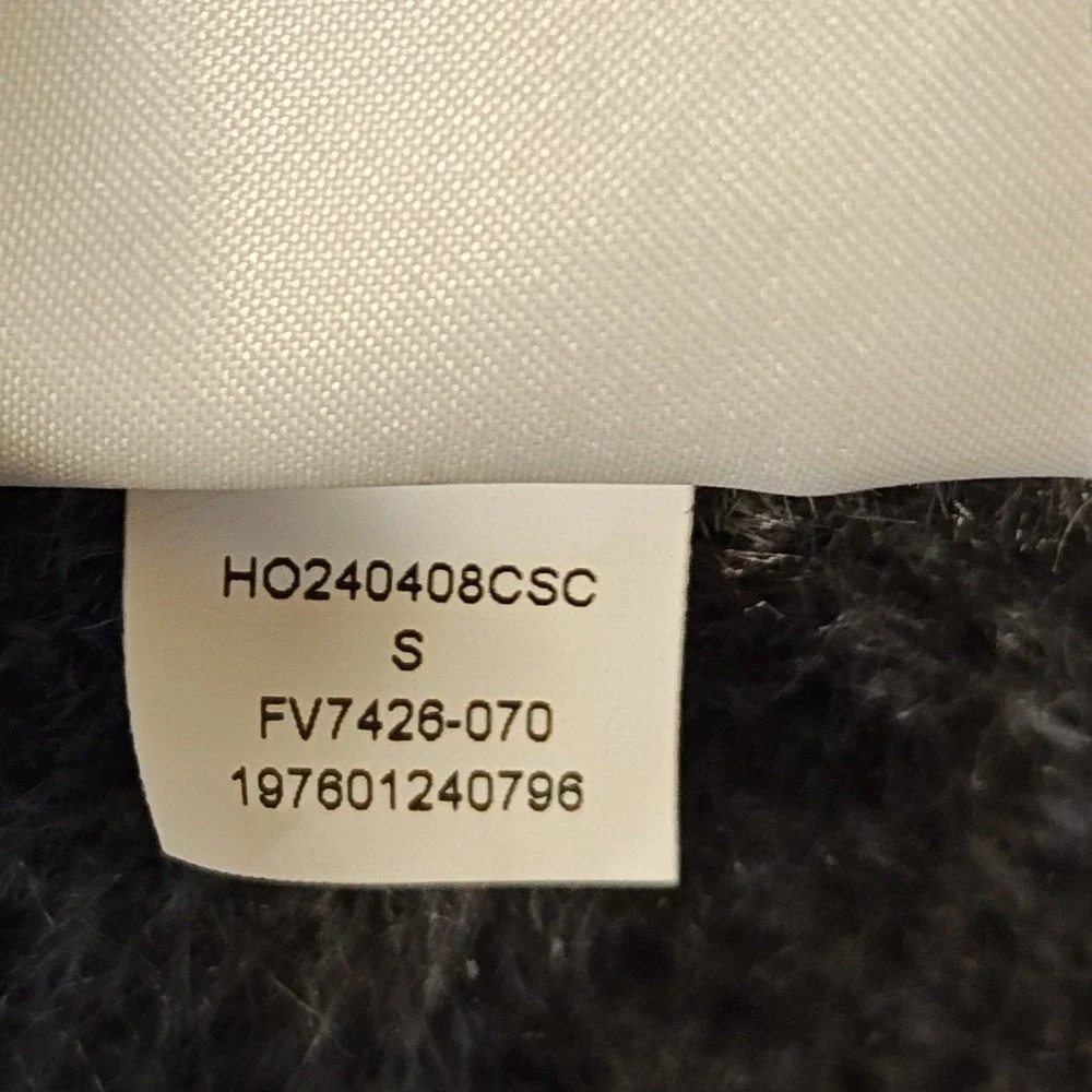 Jordan‎ Cardigan Men SM Gray Black Ombre Fuzzy Knit Button Front V-Neck Sweater